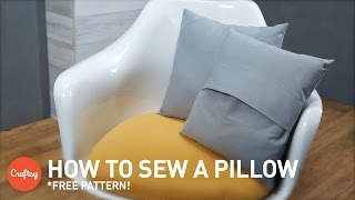 How to Sew a Pillow Envelope Style Easy DIY  Sewing Tutorial with Angela Wolf [upl. by Bordiuk]