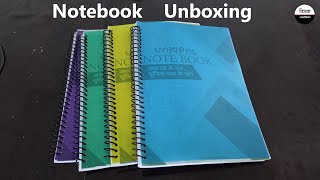 200 Page Notebook  Uniqpal Spiral Notebook A4 Size  Dibba Unboxing  200 पेज नोटबुक कॉपी । [upl. by Eimac246]