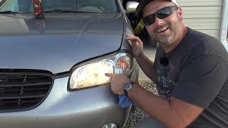 5 Minute CHEAP FIX to Foggy Headlights NO TOOLS Needed Results that Last [upl. by Llahsram]