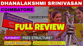 Dhanalakshmi Srinivasan Engineering College  placement  Fees  Full review Tamil [upl. by Elttil]