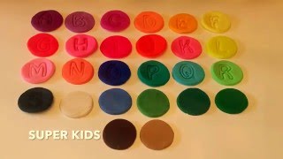 ABC PLAY DOH cutters learn alphabet  abecadlo po angielsku [upl. by Enyar437]