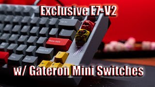 E7V2 w Gateron Mini Switches Keyboard Sound Test 4k [upl. by Neenej336]