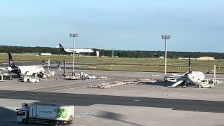 Lufthansa A321 landing at Frankfurt [upl. by Anoirb511]