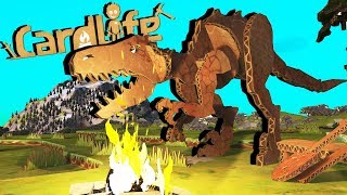 Attack of the Cardboard DINOSAURS  Card Life Gameplay [upl. by Anerak346]