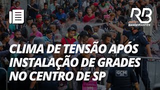 Governo e prefeitura de SP instalam grades na região da Cracolândia  Jornal Gente [upl. by Ennoitna]