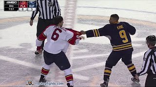 Alex Petrovic vs Evander Kane Feb 9 2016 Round 3 [upl. by Doloritas]