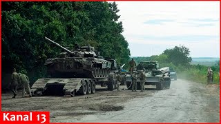 Ukrainian paratroopers captured seven Russian tanks in Kursk there is new Russian T90M among them [upl. by Barde202]