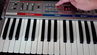 junost 21 russian analog keytar synthseizer [upl. by Mindi]