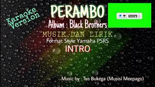 Karaoke PERAMBO  Black Brothers [upl. by Alliuqat55]