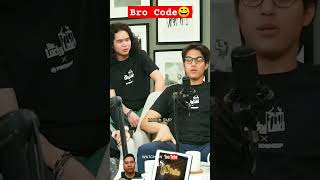 Bro Code😄 shorts podcast [upl. by Ahtnammas294]