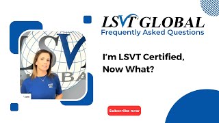 I’m LSVT Certified Now What [upl. by Okikuy191]