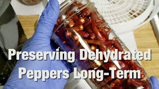 How to preserve your dehydrated peppers forever using the foodsaver vacuum jar sealer attachment [upl. by Octavus302]