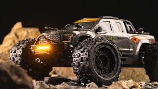 Unboxing of the Rlaarlo 114 Scale Brushless RTR Monster Truck ROG1 [upl. by Kreager]