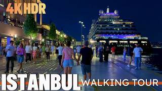 Galataport Istanbul 🇹🇷 An Immersive 4K HDR Walking Tour Experience [upl. by Artemed]