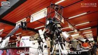 10Micron GM HPS mounts with Planewave CDK at ATT 2014 [upl. by Kit]