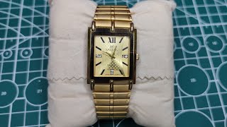 22K GOLD ELECTROPLATED MEMA JAPAN QUARTZHOW TO CHANGE BATTERY [upl. by Ehtnax]