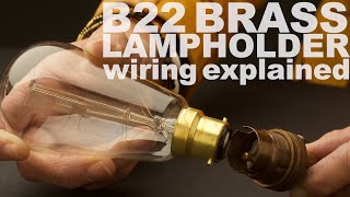 How to wire a 220240V Bayonet B22 lamp holder [upl. by February]