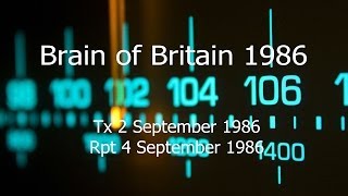 Brain of Britain 1986 [upl. by Graig]