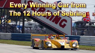 12 Hours of Sebring  All Winners  1950  2022 [upl. by Ahselat]