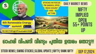 SEP 17  NIFTY SENSEX MIDCAPS HIT ALL TIME HIGHS  INDOCOUNT  HEG  JK TYRE [upl. by Shell]