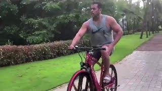 Salman Khan Riding Cycle Peacefully At His Farmhouse Away From The City During LockDown [upl. by Rosalee335]