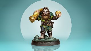 Paint your miniature box art like a PRO – Squidmar dwarf [upl. by Hephzipah39]