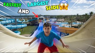 I TAKEN A BIGGEST AND FASTEST WATER SLIDE OF RESORT  YT PERSON VLOGS [upl. by Maynord]