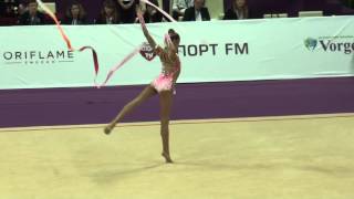 Soldatova Alexandra ribbon Grand Prix Qualification Moscow 2015 [upl. by Hastie]