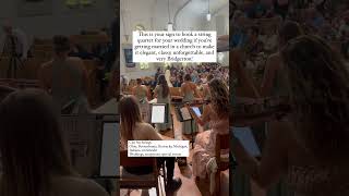 String quartet at gorgeous church wedding 😍 violin classicalmusic cello violinistforevents [upl. by Melena]