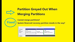 Merge Partition Greyed out Unable to Merge Partitions Fixes [upl. by Htide268]