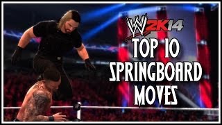 WWE 2K14  Top 10 Springboard Moves WWE 2K14 Countdown [upl. by Htebasil]