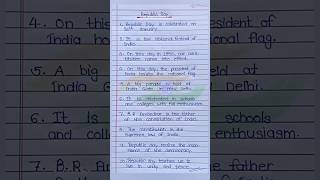 10 Lines On Republic Day  Republic Day Essay shorts republicday [upl. by Innos]