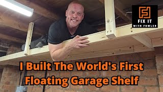 I Built a Floating Garage Shelf and It’s Amazing [upl. by Olly23]