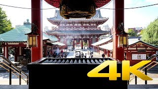 Sensoji Temple Asakusa  Tokyo  浅草寺  4K Ultra HD [upl. by Therron]