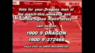 St George Illawarra Dragons Man of the Match Promo 2001 [upl. by Odilia198]