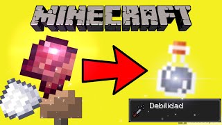 🔴COMO HACER la POCION de DEBILIDAD en MINECRAFT [upl. by Terri]