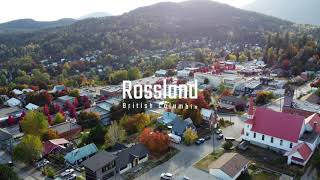 Beautiful Rossland BC  Cinematic Drone Footage [upl. by Oecile]