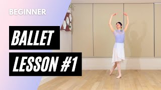 Beginner Ballet Class 1  Online Ballet Lesson [upl. by Eijneb]