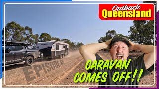 Caravan comes off in outback Queensland  National Park Camping Queensland [upl. by Iolanthe967]