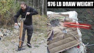 15th Century Windlass Spanned Crossbow  First Test [upl. by Ellswerth967]