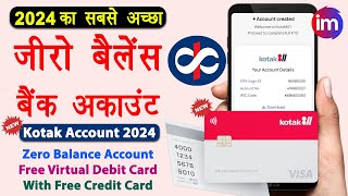 Kotak Zero Balance Account Opening Online 2024  Kotak 811 account kaise khole  Kotak video kyc [upl. by Dhruv]