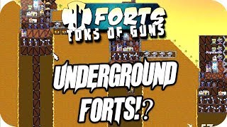 Forts Multiplayer 4v4 Gameplay Rat In A Hole Underground Forts [upl. by Debi]