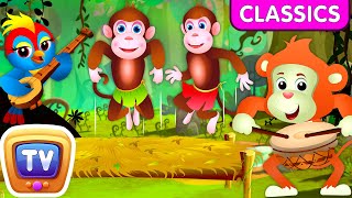 Five Little Monkeys Jumping on the Bed  The Smart Monkeys  Kids Songs  ChuChu TV Classics [upl. by Yenhpad]