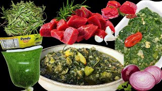 Cuisine🍽️Congolaise Matembele Recette Congolaise Matembele Feuilles de Patate DouceYam leaves [upl. by Gratianna]