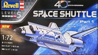 Build Revells 172 scale Space Shuttle pt 1 [upl. by Ahseim]