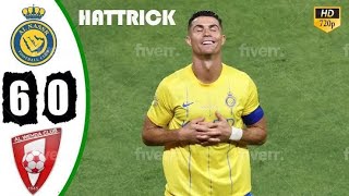 Al Nassr vs Al Wehda 6 0 Ronaldo Hattrick Highlights amp All Goals [upl. by Elayor723]