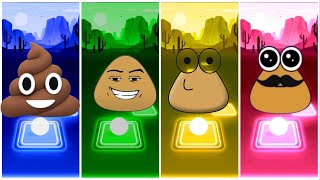 POU FUNNY EXE 🆚 POU SMILEY COFFIN 🆚 POU CARZY COFFIN 🆚 POU SAD CRAZY COFFIN TILES HOP EDM RUSH [upl. by Blanc]