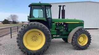 1990 JOHN DEERE 4555 For Sale [upl. by Esenaj138]