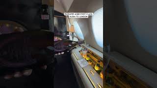 Emirates A380 First Class Retro Fit Dubai to London Heathrow [upl. by Bertina898]