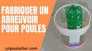 🐔DiY  Comment réaliser un abreuvoir pour poules fait maison 🐓 Gratuitement [upl. by Onimixam275]